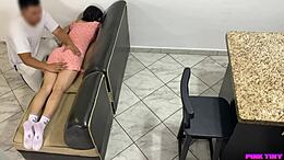 A teen is tricked into giving her uncle a massage, leading to a hardcore encounter