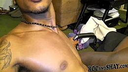 Hot black couple’s amazing sex scene with rough anal sex and hot cumshot
