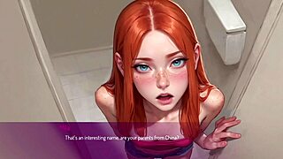 Public toilet tryst: horny wife and big cock stranger meet