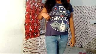 Homemade video of an Indian student masturbating