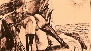 Vintage anime erotic cartoons and drawings