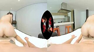 Tiny Latina teen gets her tight pussy pounded in VR