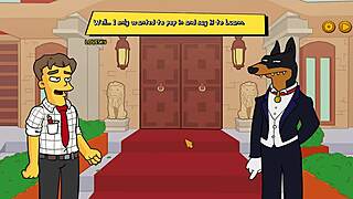 Lisa and Luann meet in Burns' mansion - 3D animated porn