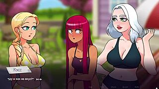 Beautiful boobs and great gameplay in this anime fetish video