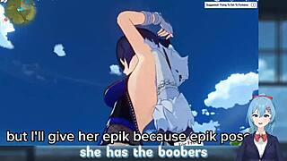 Femdom and JOI in a hentai anime-style game with a gamer girl