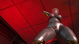Beautiful 3D animated sex scene with identical twins in the anime Atomic Heart