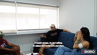 Massage and fingering with my stepbrother's gay friend