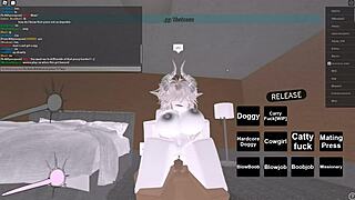 Boobjob and creampie in a hot Roblox porn video