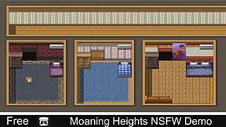 Adult game with NSFW content for Moaning Heights demo