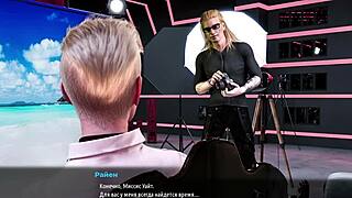 Beautiful big-boobed and big-nippled 3D cartoon in hardcore action in Double Desire