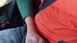 Hot blonde gets fucked in car while her ex films