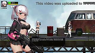 Big ass, big tits, and a huge cock - a threesome in a hentai video