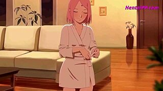 Sakura and Naruto in XXX animated parody with uncensored scenes