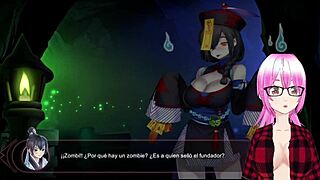 3D animated porn with commented gameplay: Cai Yun the zombie