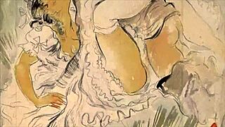 Artistic illustrations of an erotic nature from the past