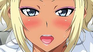 Big tits blonde MILF gets creampied in public restroom in this exclusive hentai