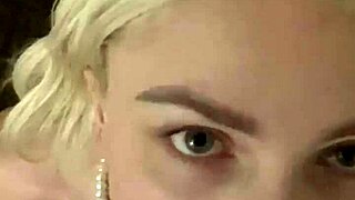 Young beauty Britt Blair enjoys an amateur blowjob and facial
