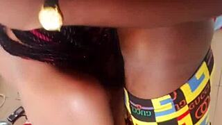 See my partner with a big cock give a premium blow job and ride me hard