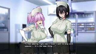 Nurses in action in a long play of denial