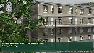 3D animated university adventure with a curvy character