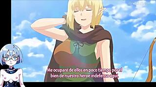 Commented gameplay of a 3D animated anime with big-boobed futanari heroes
