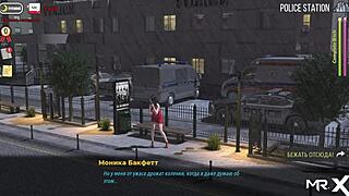 3D animated porn with buttplug and ass play in a fashion business setting
