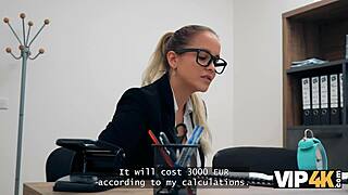 Hot European wife seduces with big tits and tight pussy