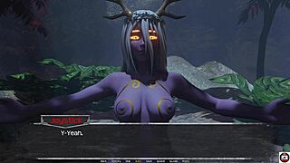 Small boobed girls in a harem with a hardcore game