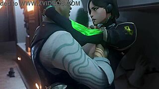 3D animated love making with cum in pussy scenes