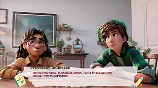 Crossdressing gamers enjoy big tits and deepthroat action
