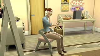 Young and amateur sim in a rough public encounter