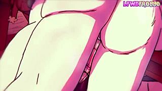 3D cartoon of public rain sex with horny teens