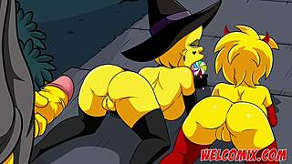 Adult cartoons with gay and hentai porn for Halloween