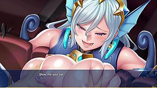 Seigi no henshin: The transformation of the heroine in a porn video with English subtitles