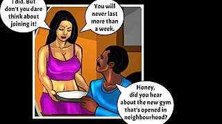 Savita Bhabhi in hot action in this cartoon porn