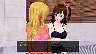 Hentai game with a hot teacher and her students