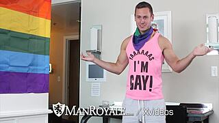 Gay pride sex at its best with a hunk and a big cock