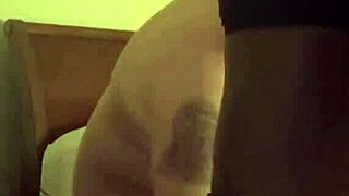 Big natural tits bounce and shake in interracial sex