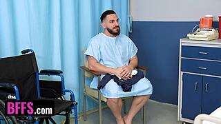 Three hot doctors give a lucky patient a gangbang