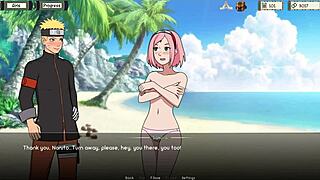 3D animated Naruto kunoichi training with a spooky twist
