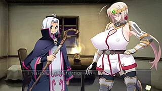 Ingrid’s big bust is the focus of this animated hentai game
