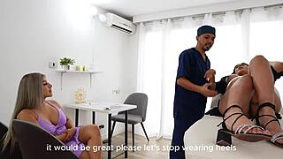 My pregnant friend and I get drilled by the doctor