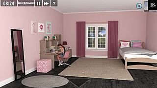A mother in law seduces her stepson while playing video games