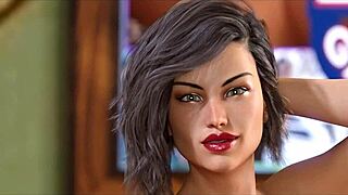 Uncensored Stripem Maddy in hot hentai game of body parts