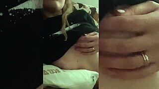 Beautiful girlfriend's solo session in lingerie and wet pussy