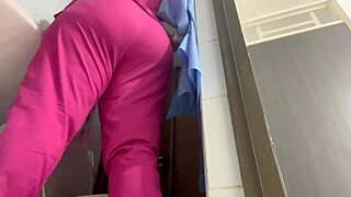 Damn! Amateur cam catches latina bbw and nurses in public bathroom action