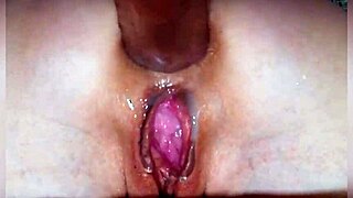 Close up and personal look at a housewife’s wet and gaping asshole during sex with her husband