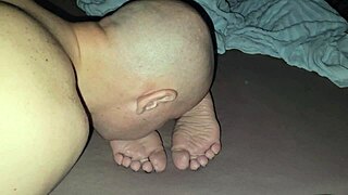 Stepmother’s soles licked and cummed on by a mature and amateur man