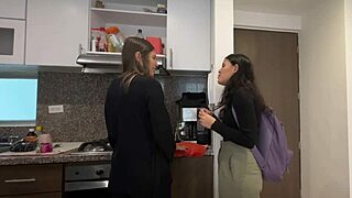 My best friend fulfills my lesbian fantasy while pregnant