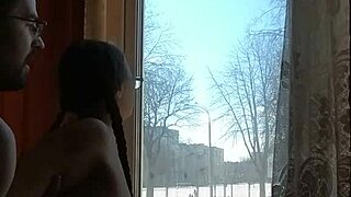 Helga Bosk's daring intimate experience by the window with strangers passing by
